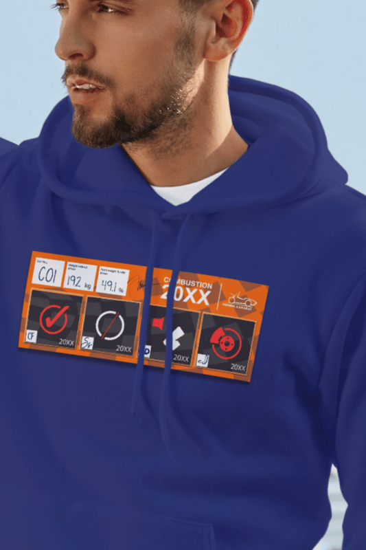 Tech Inspection Sticker Combustion Formula Bharat Graphic Hooded Sweat Shirt UNISEX