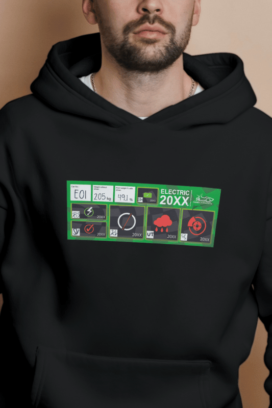 Tech Inspection Sticker Electric Formula Bharat Graphic Hooded Sweat Shirt UNISEX