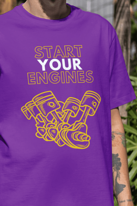 Start Your Engines Oversized Classic T-Shirt UNISEX