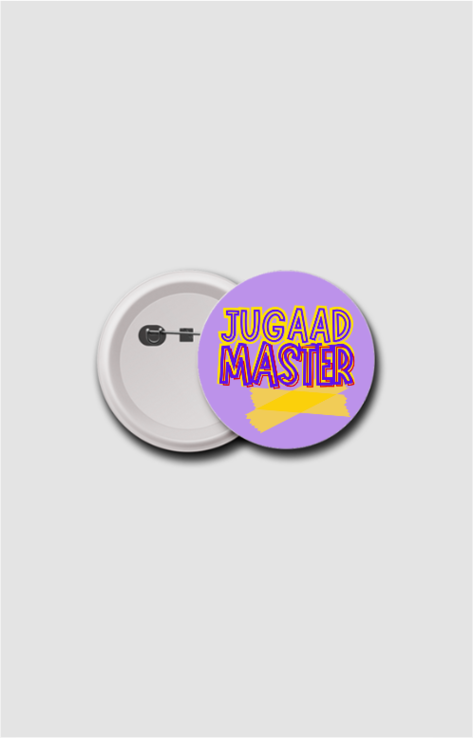 Jugaad Master Button Badge 58mm