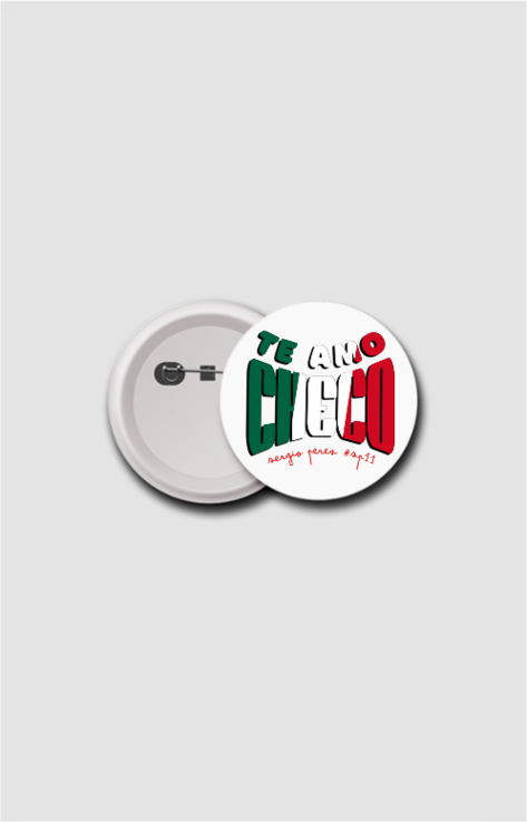 Te Amo Checo Sergio Perez F1 Button Badge 58mm