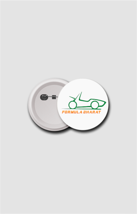 Formula Bharat Logo Button Badge 58mm