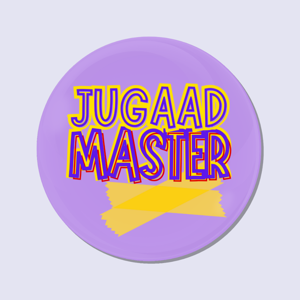 Jugaad Master Button Badge 58mm