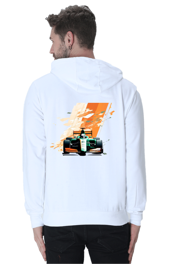 Racecar India 01 Graphic Hooded Sweat Shirt UNISEX