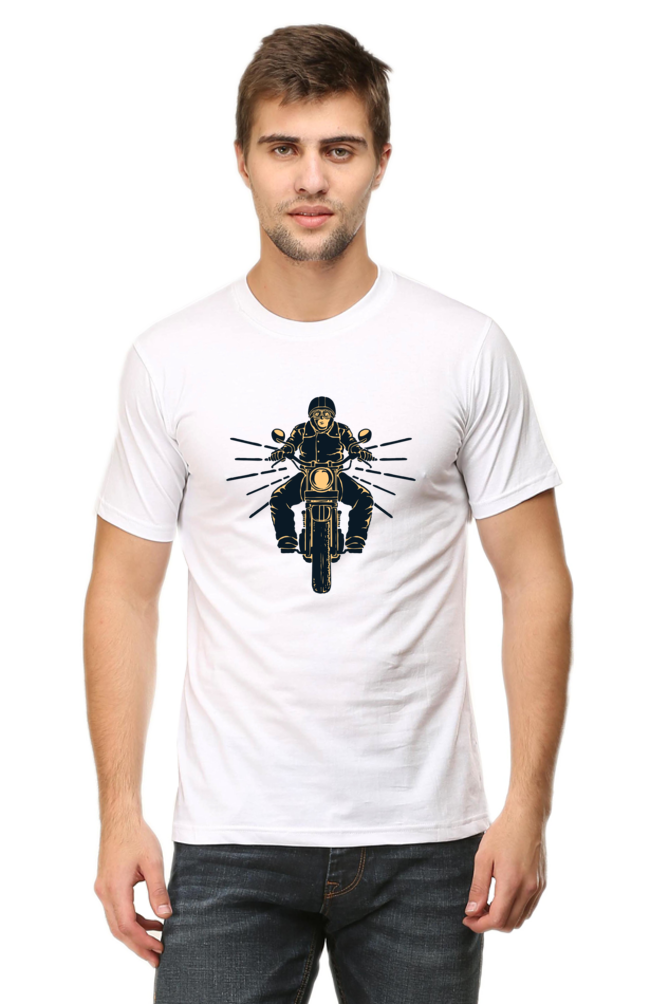 Bike Rider Motorcycle Enthusiast Round Neck T-Shirt UNISEX