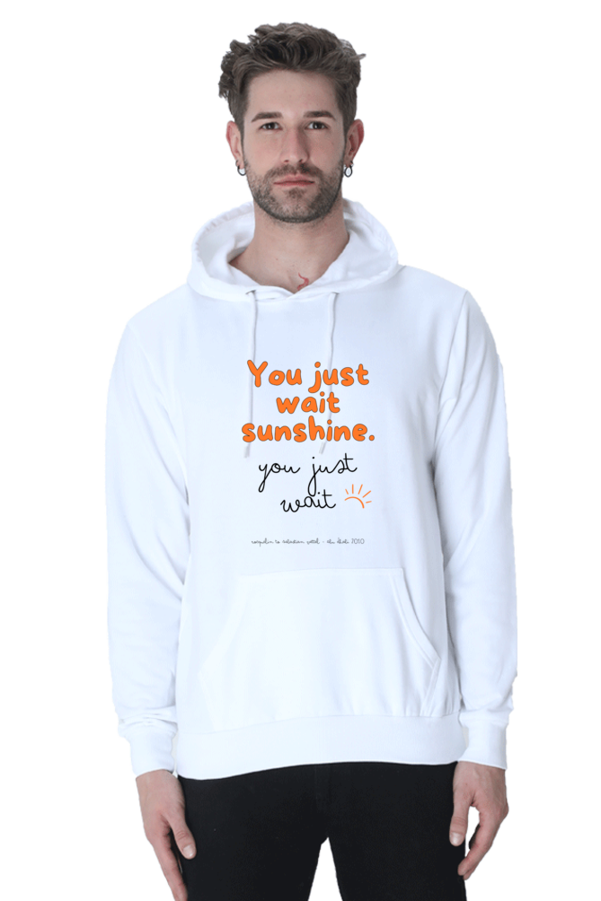 You Just Wait Sunshine Vettel Black Text Hooded Sweat Shirt UNISEX