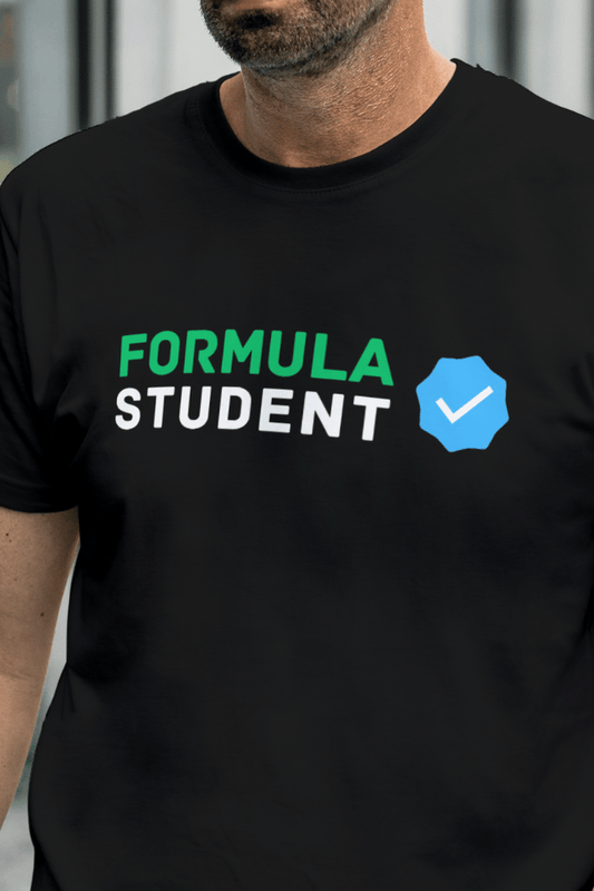 Formula Student Verified Checkmark Round Neck T-Shirt UNISEX