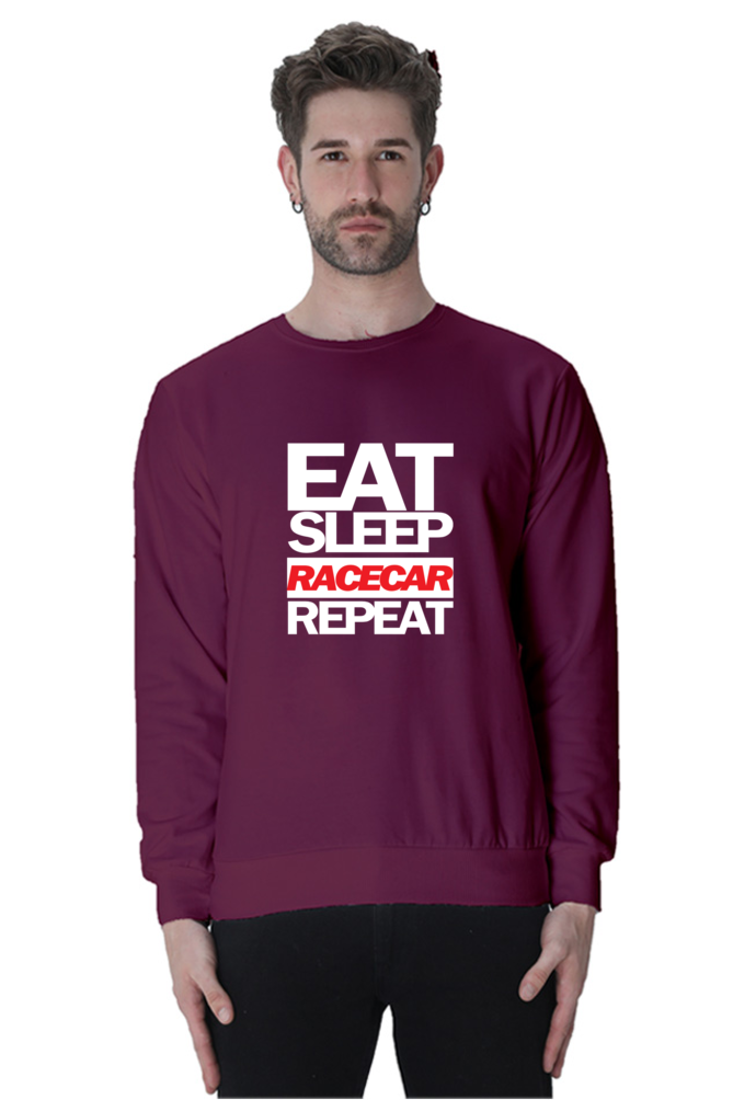 Eat Sleep Racecar Repeat Sweatshirt UNISEX