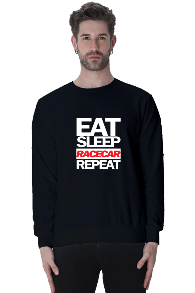 Eat Sleep Racecar Repeat Sweatshirt UNISEX