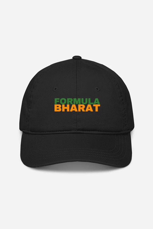 Formula Bharat Text Green Orange Embroidered Cap