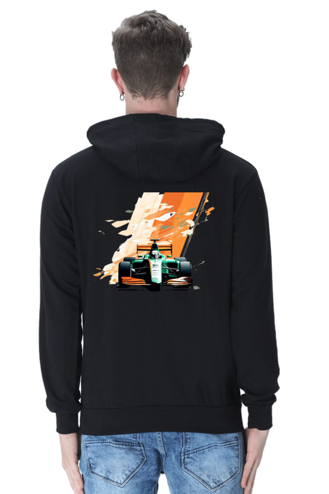 Racecar India 01 Graphic Hooded Sweat Shirt UNISEX