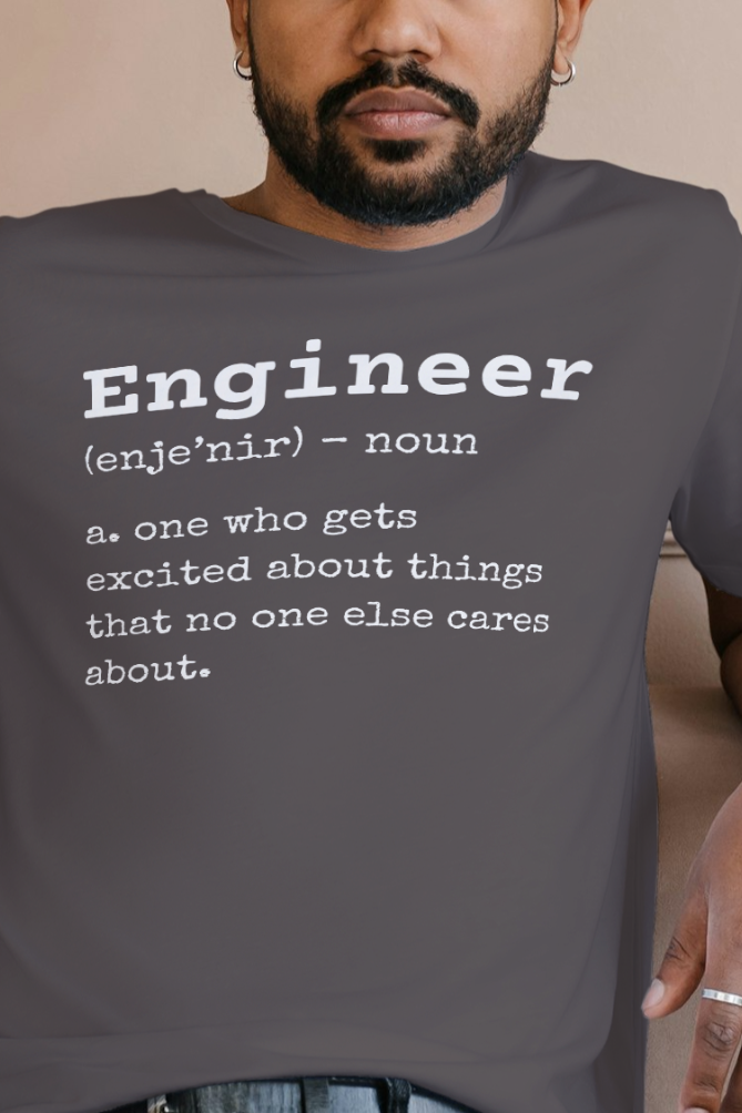 Engineering Funny Definition Round Neck T-Shirt UNISEX