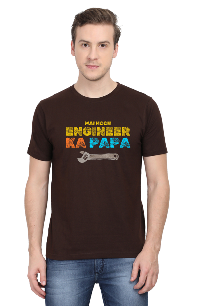 Main Hoon Engineer Ka Papa Round Neck T-Shirt UNISEX