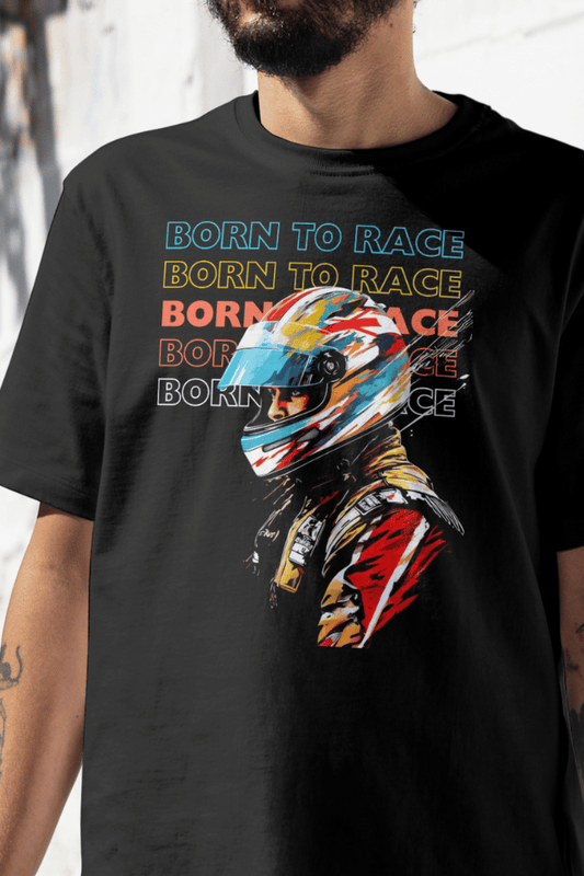 Born to Race Motorsports Driver Round Neck T-Shirt UNISEX