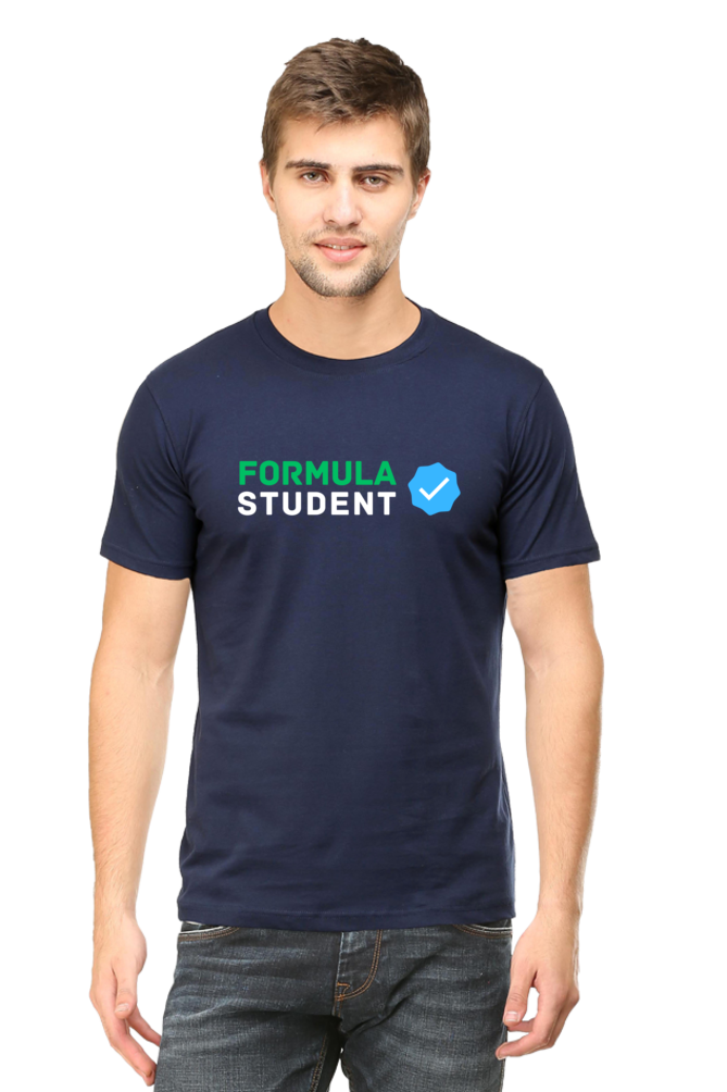 Formula Student Verified Checkmark Round Neck T-Shirt UNISEX