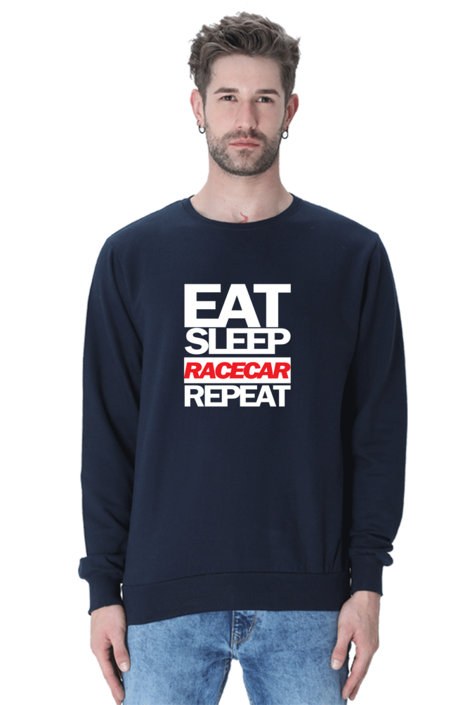 Eat Sleep Racecar Repeat Sweatshirt UNISEX