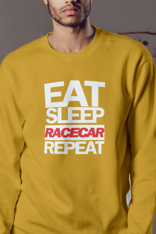 Eat Sleep Racecar Repeat Sweatshirt UNISEX
