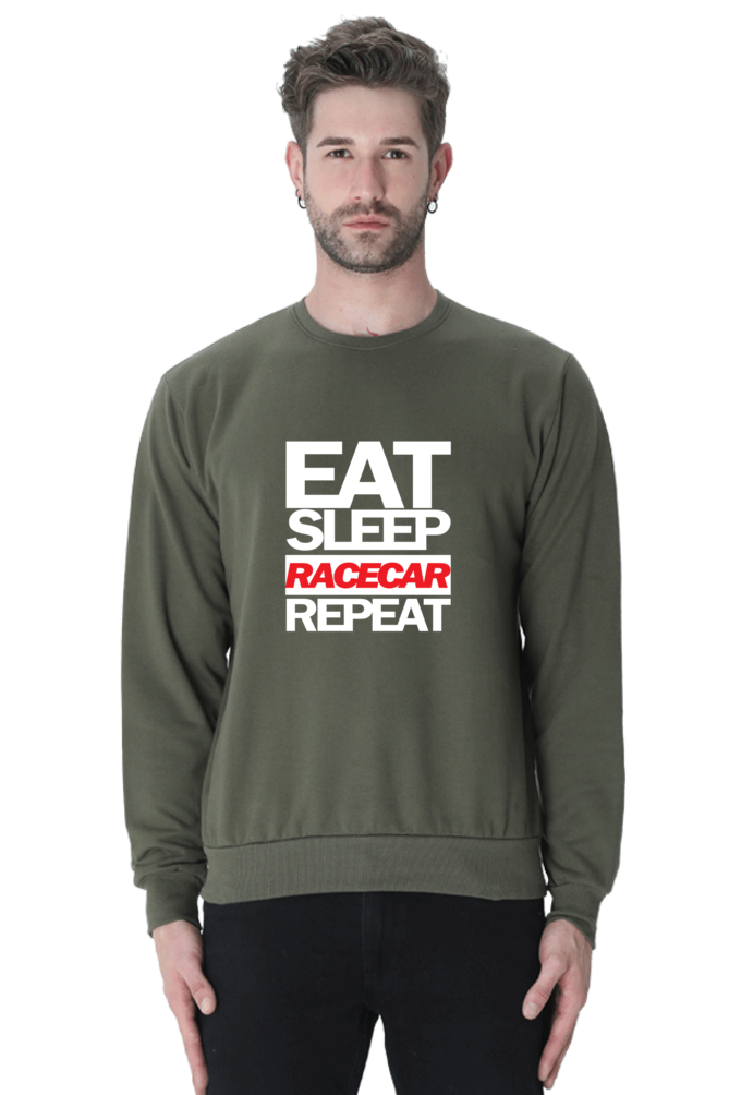 Eat Sleep Racecar Repeat Sweatshirt UNISEX