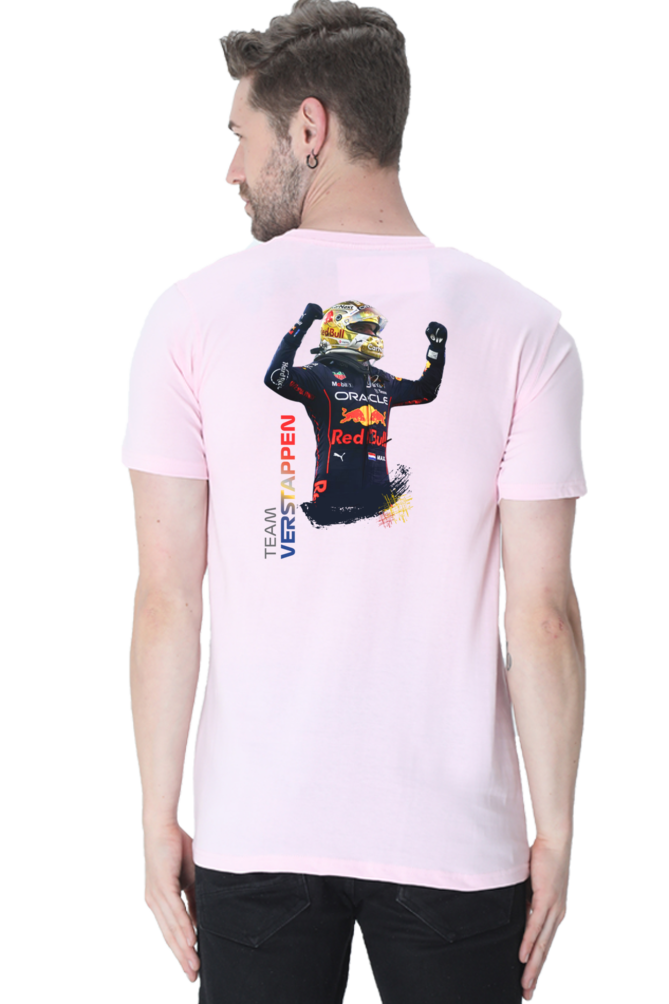 Team Verstappen Front Back Print Round Neck T-Shirt UNISEX