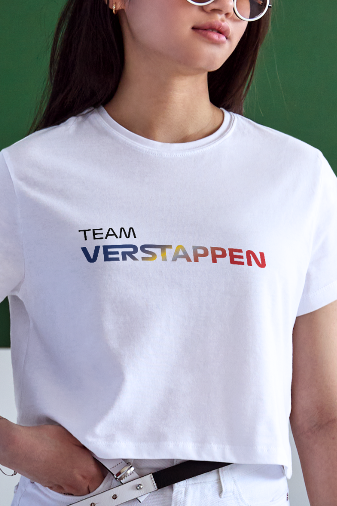 Team Verstappen Front ONLY Crop Top WOMEN