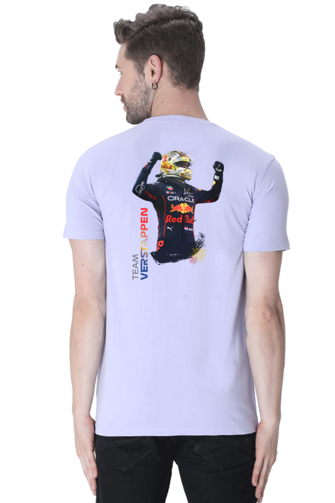 Team Verstappen Front Back Print Round Neck T-Shirt UNISEX