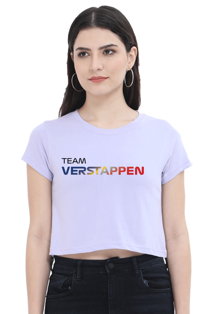 Team Verstappen Front ONLY Crop Top WOMEN