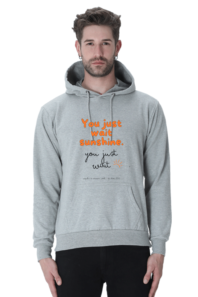 You Just Wait Sunshine Vettel Black Text Hooded Sweat Shirt UNISEX