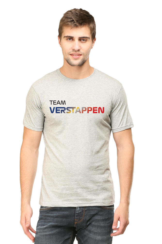 Team Verstappen Front Back Print Round Neck T-Shirt UNISEX