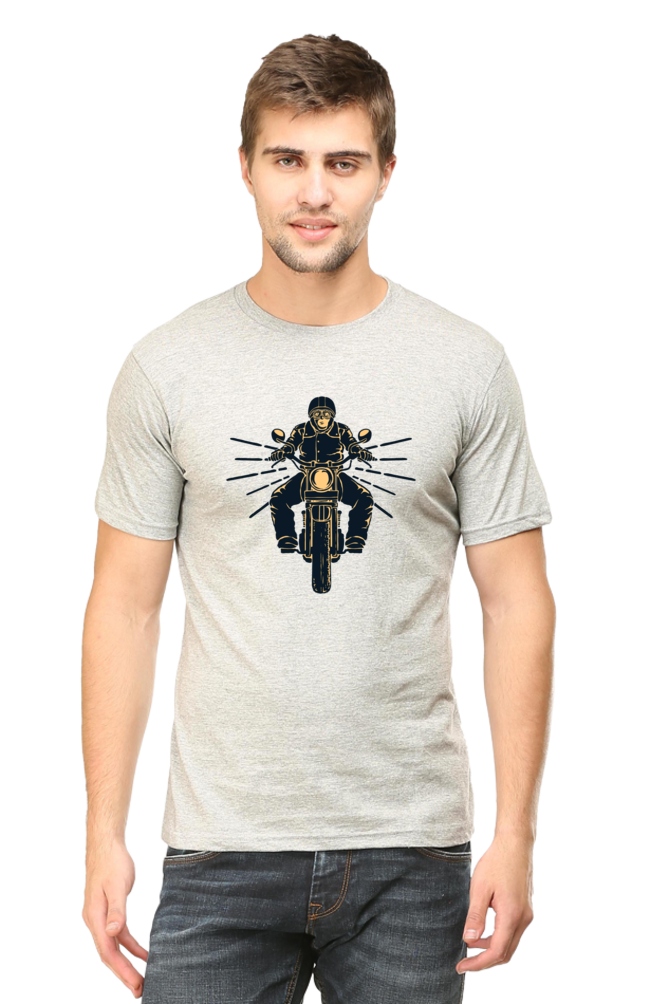 Bike Rider Motorcycle Enthusiast Round Neck T-Shirt UNISEX