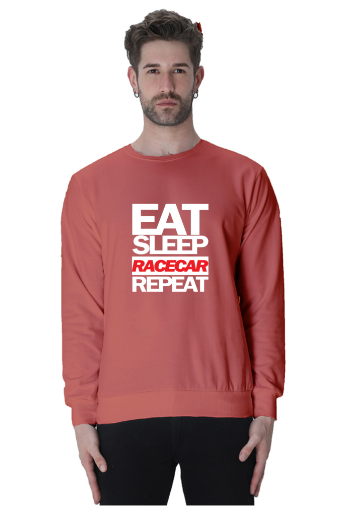 Eat Sleep Racecar Repeat Sweatshirt UNISEX