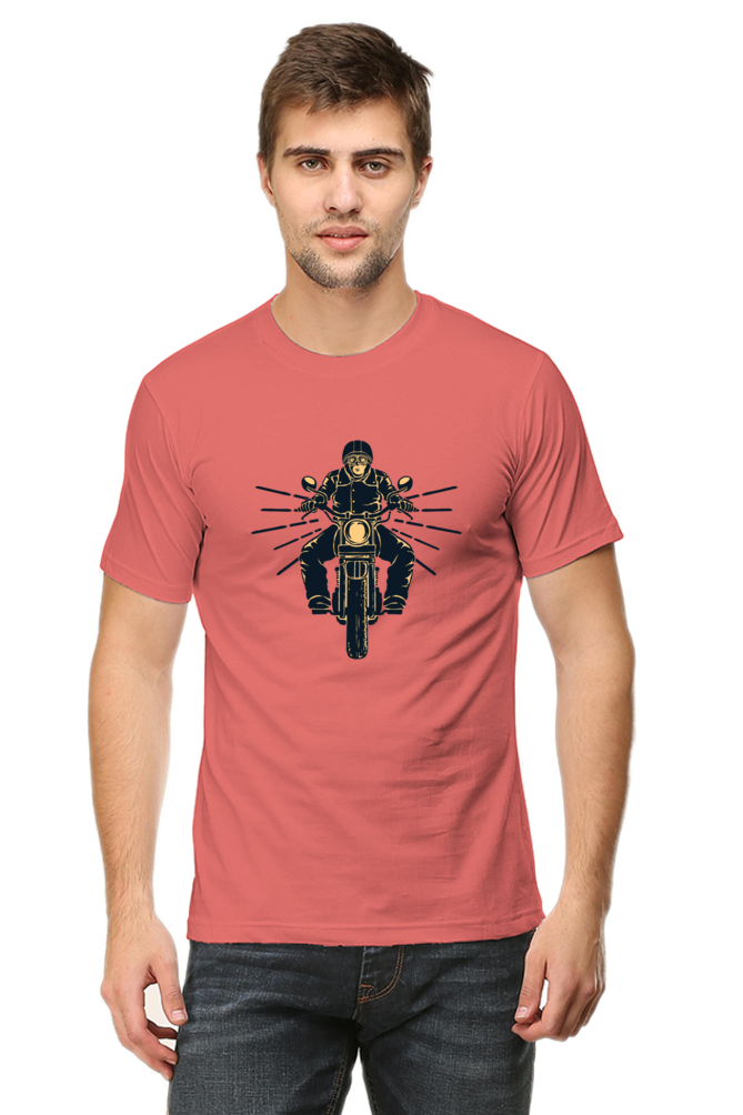 Bike Rider Motorcycle Enthusiast Round Neck T-Shirt UNISEX