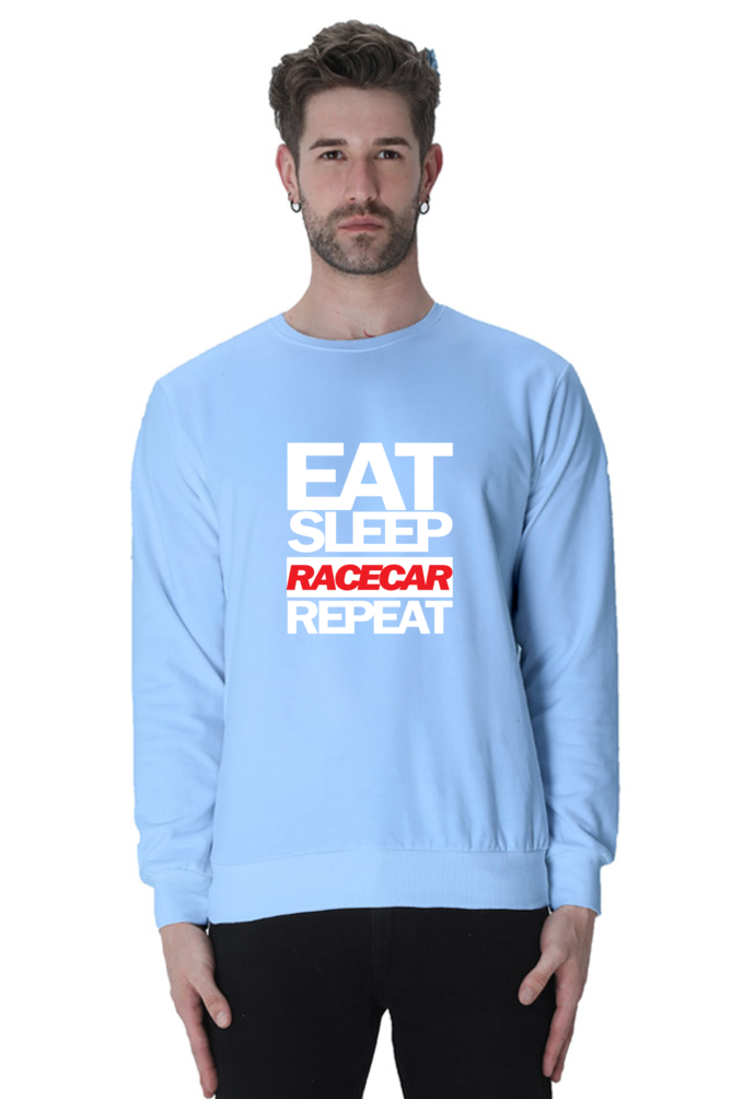 Eat Sleep Racecar Repeat Sweatshirt UNISEX