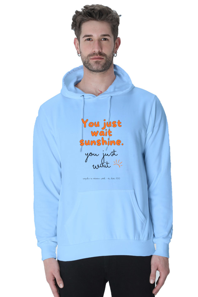 You Just Wait Sunshine Vettel Black Text Hooded Sweat Shirt UNISEX