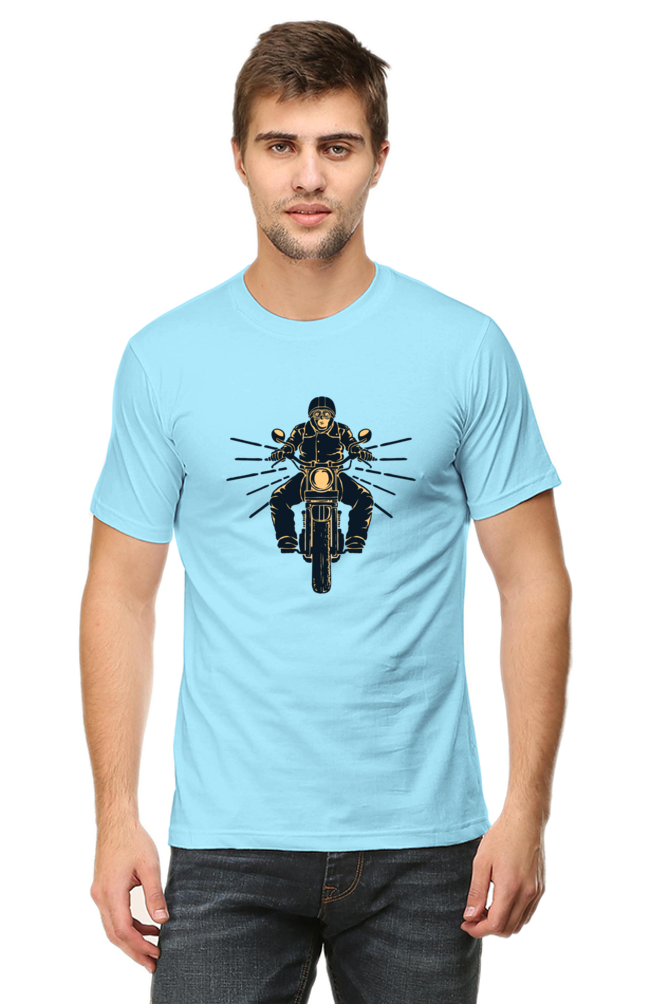 Bike Rider Motorcycle Enthusiast Round Neck T-Shirt UNISEX