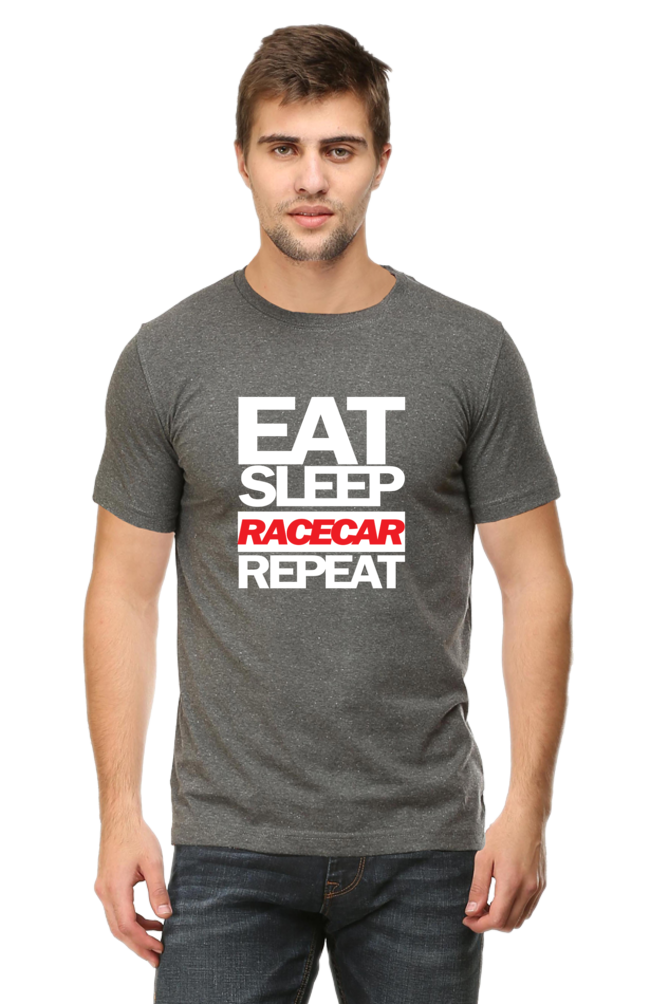 Eat Sleep Racecar Repeat Round Neck T-Shirt UNISEX