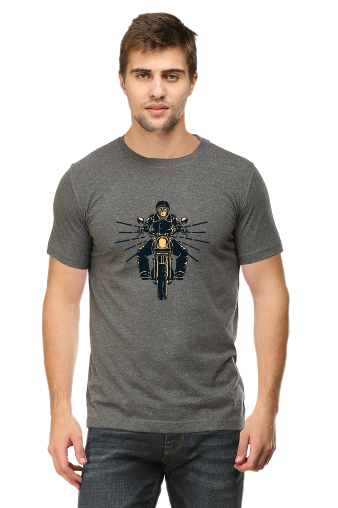 Bike Rider Motorcycle Enthusiast Round Neck T-Shirt UNISEX