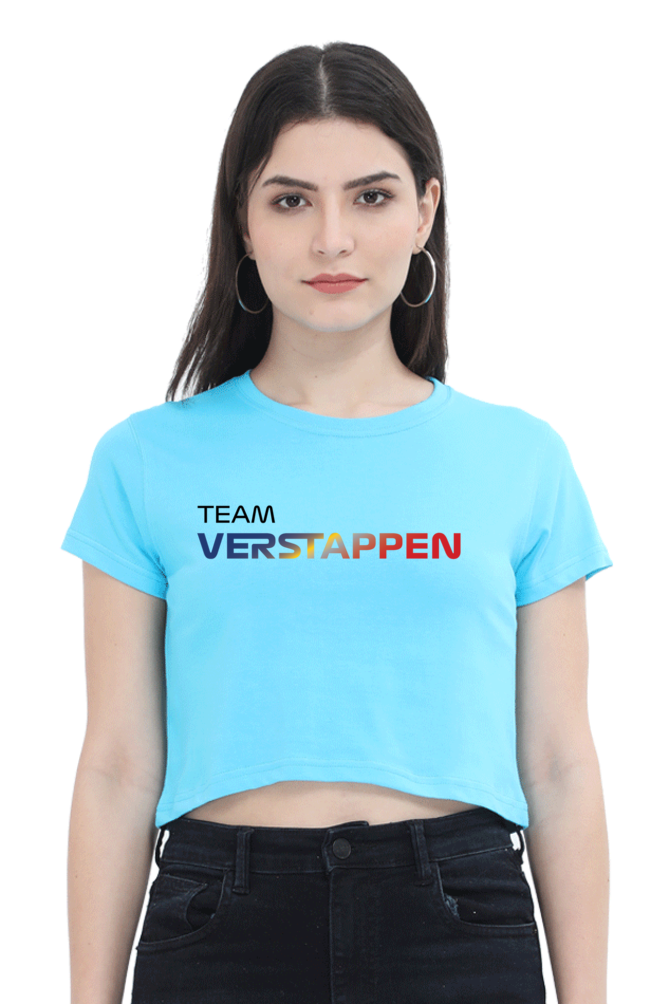 Team Verstappen Front ONLY Crop Top WOMEN