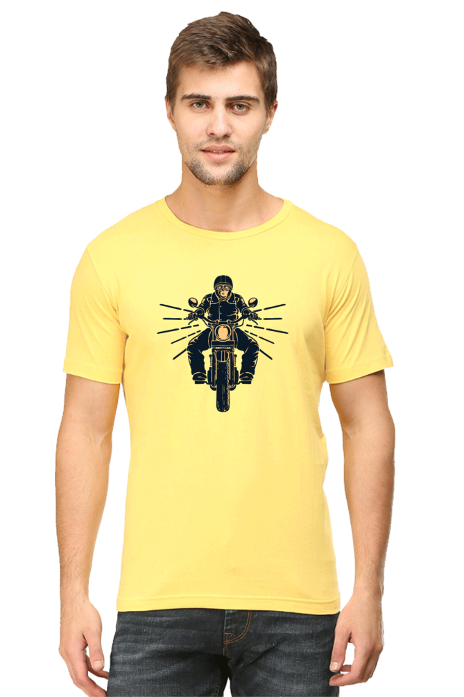 Bike Rider Motorcycle Enthusiast Round Neck T-Shirt UNISEX