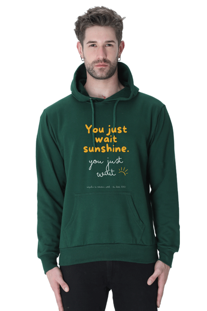 You Just Wait Sunshine Vettel White Text Hooded Sweat Shirt UNISEX