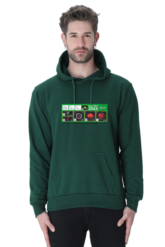 Tech Inspection Sticker Electric Formula Bharat Graphic Hooded Sweat Shirt UNISEX