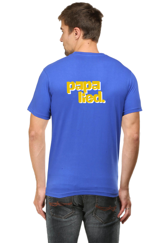 Engineering Breeze Papa Lied Text Graphic Front Back Round Neck T-Shirt UNISEX