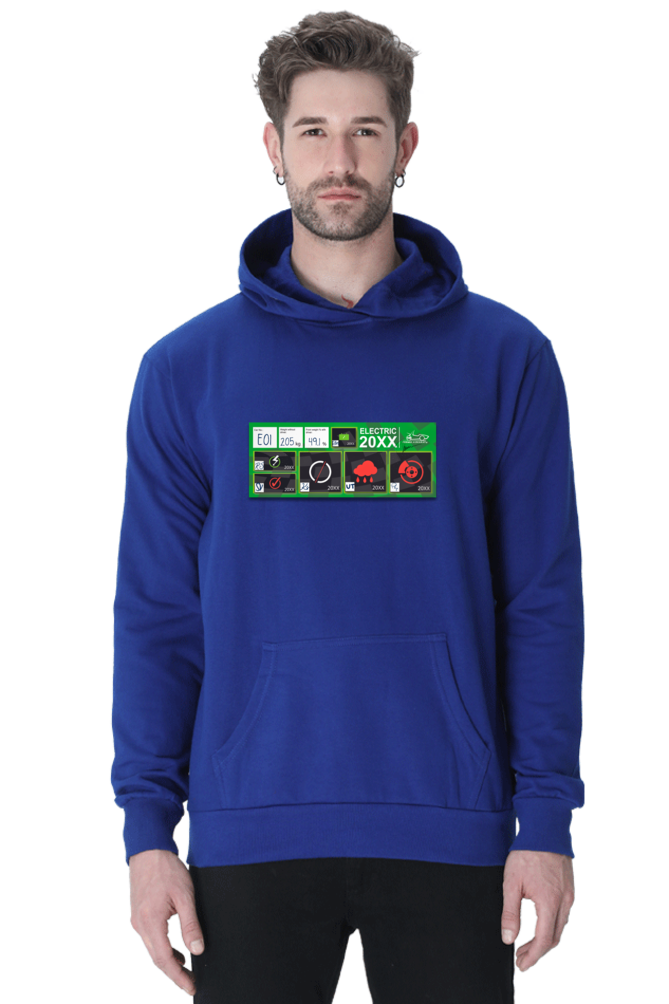 Tech Inspection Sticker Electric Formula Bharat Graphic Hooded Sweat Shirt UNISEX