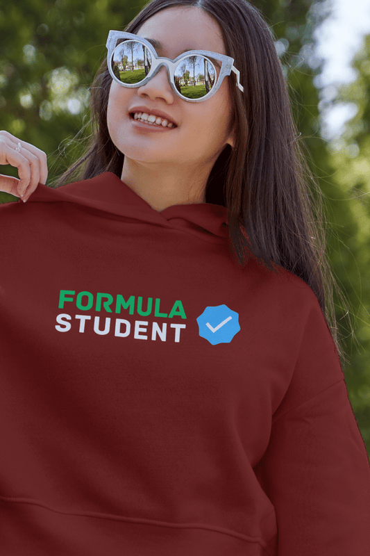 Formula Student Verified Checkmark Crop Hoodie WOMEN